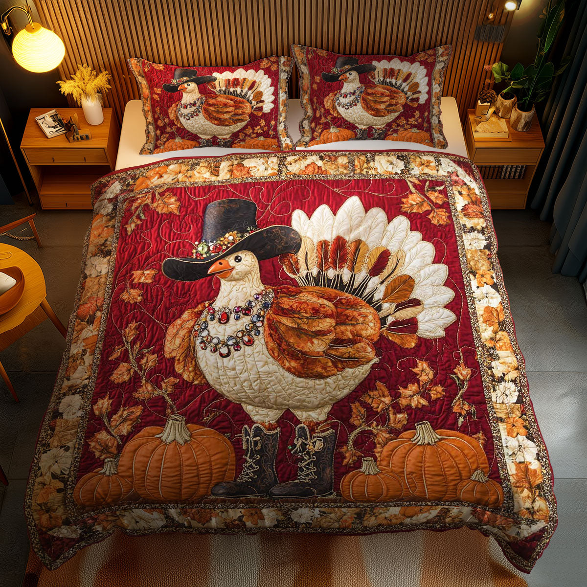 Cowboy Turkey Harvest WN0801074CL Duvet Cover Set