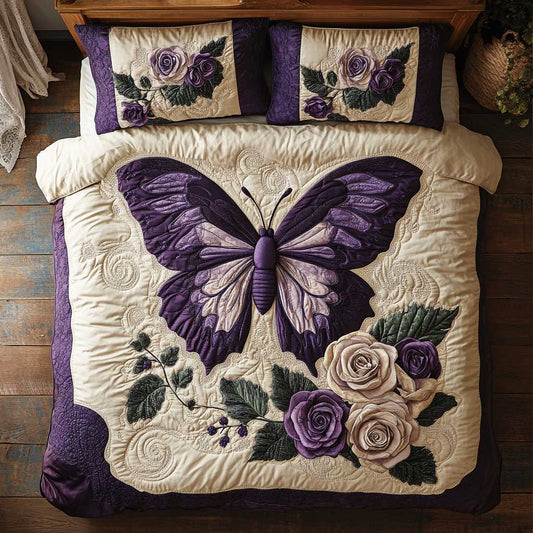 Elegant Purple Butterfly WP0302009CL Duvet Cover Set