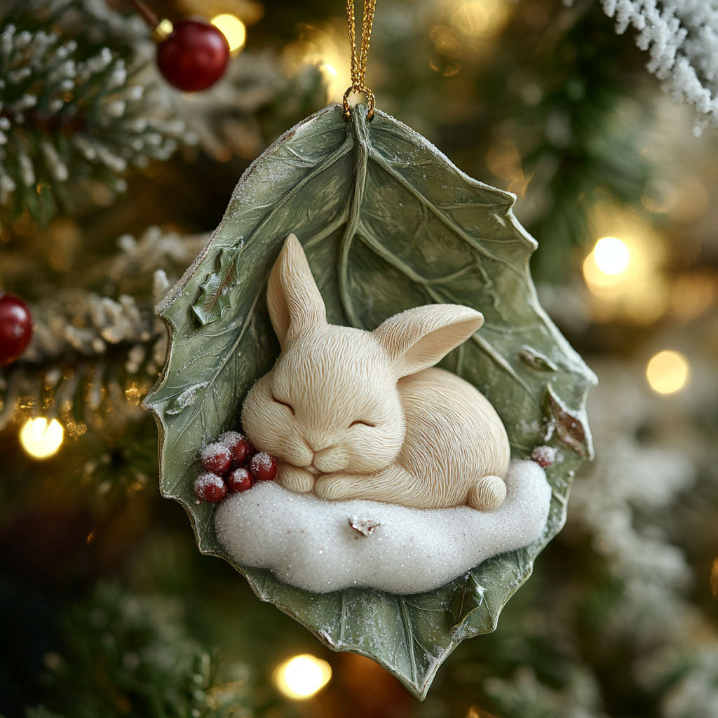 Sleeping Bunny CP0312010CL Christmas Ornament