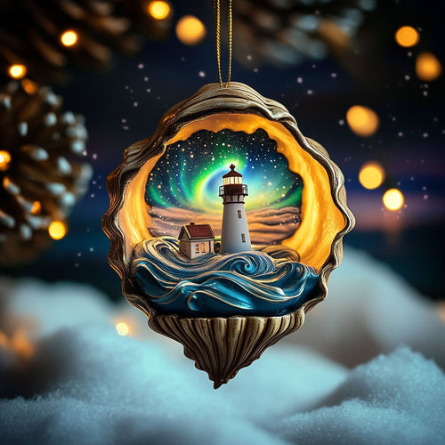 Lighthouse Festive Light WN0912024CL Christmas Ornament