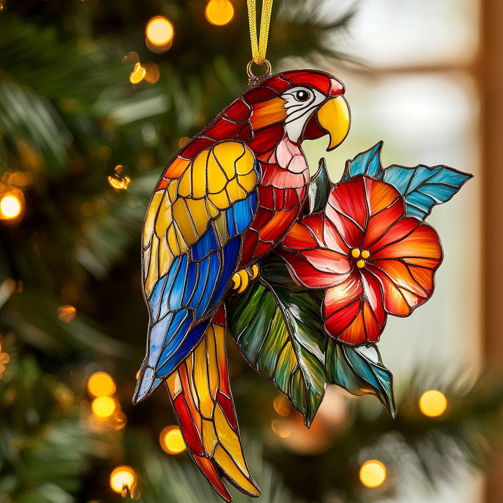 Parrot Glow CW1012050CL Christmas Ornament