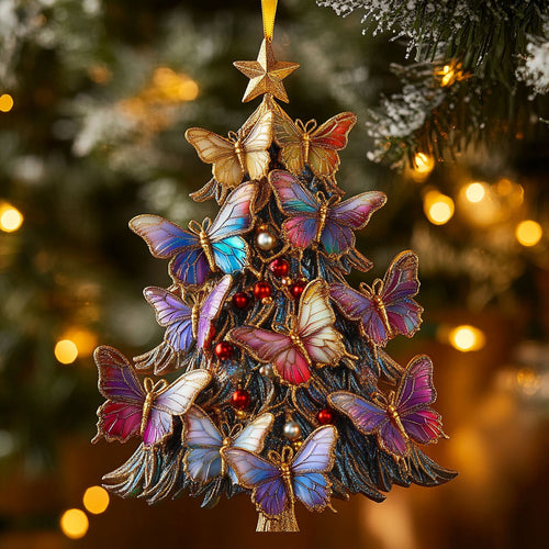 Festive Butterfly Glow CW2210066CL Christmas Ornament