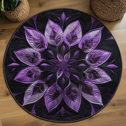 Mystic Purple WJ1705019CL Quilted Round Mat