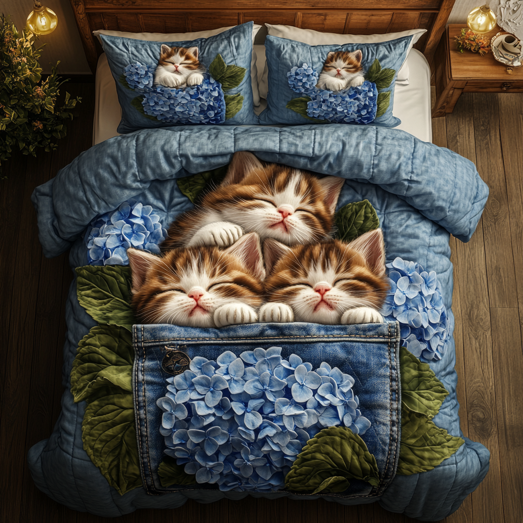 Pocket Kitty XR1201034CL Duvet Cover Set