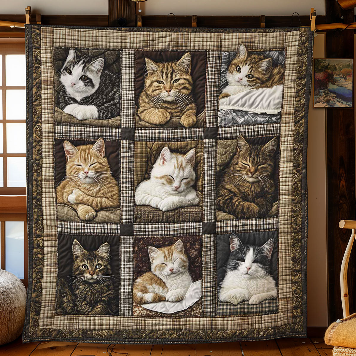 Patchwork Cat Gallery WN0601058CL Quilt