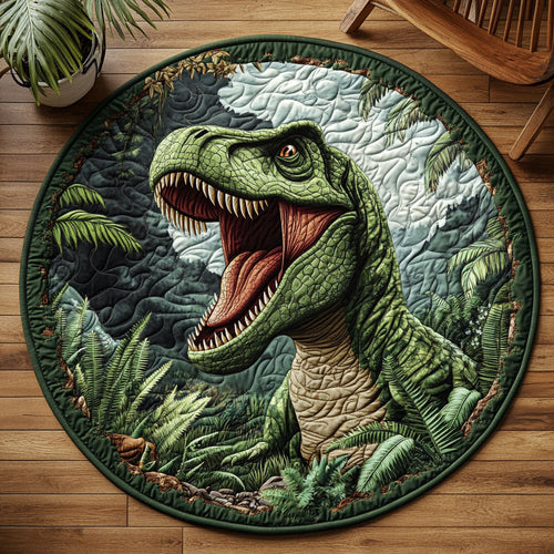 T Rex Dinosaur WJ2803052CL Quilted Round Mat