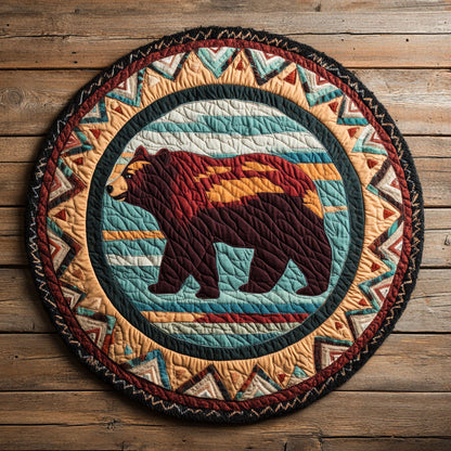 Tribal Trail Guardian CP0907036CL Quilted Round Mat
