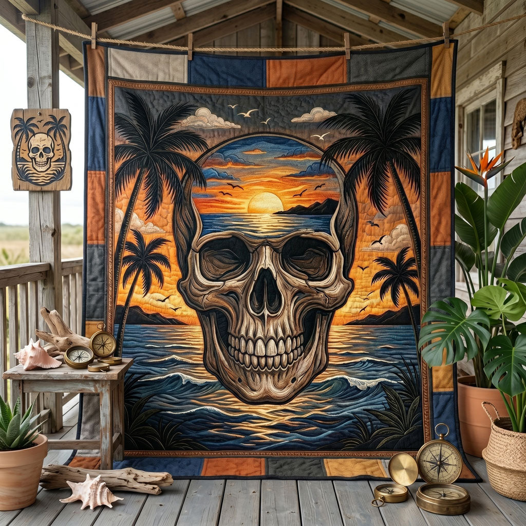 Sunset Skull Cove WN1805013CL Quilt