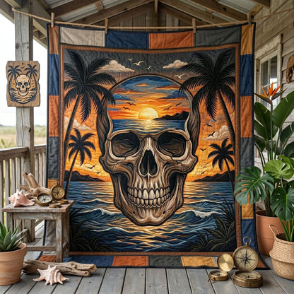 Sunset Skull Cove WN1805013CL Quilt