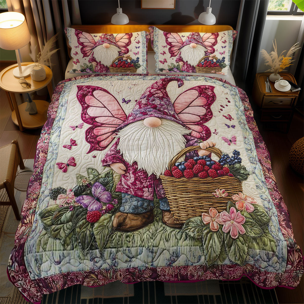 Butterfly Gnome WN0801068CL Duvet Cover Set