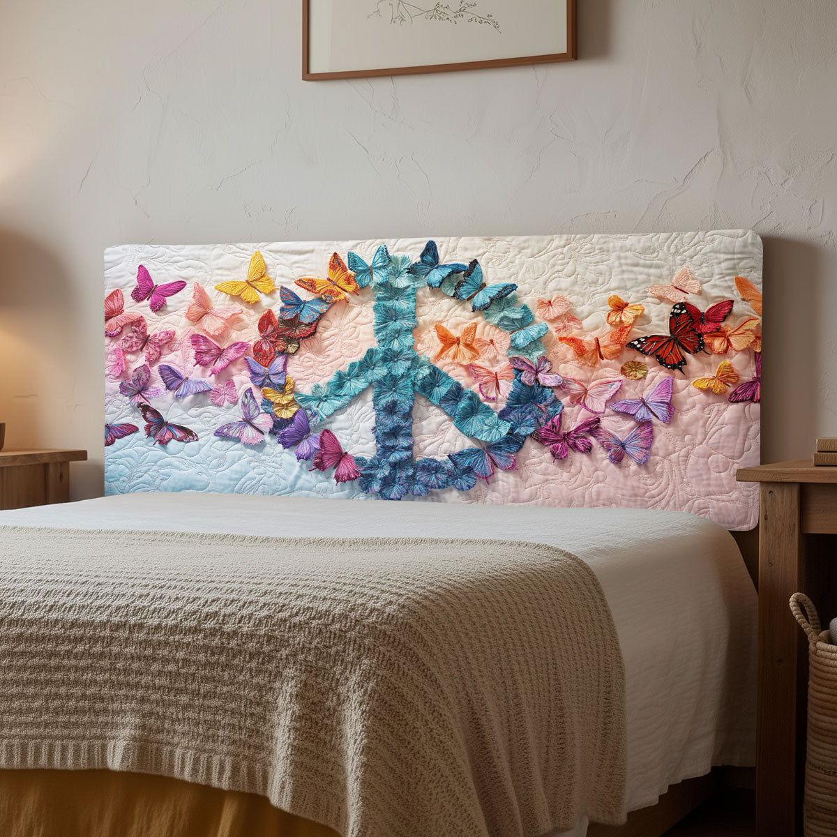 Colorful Peace Dream CW2712003CL Quilted Headboard Slipcover