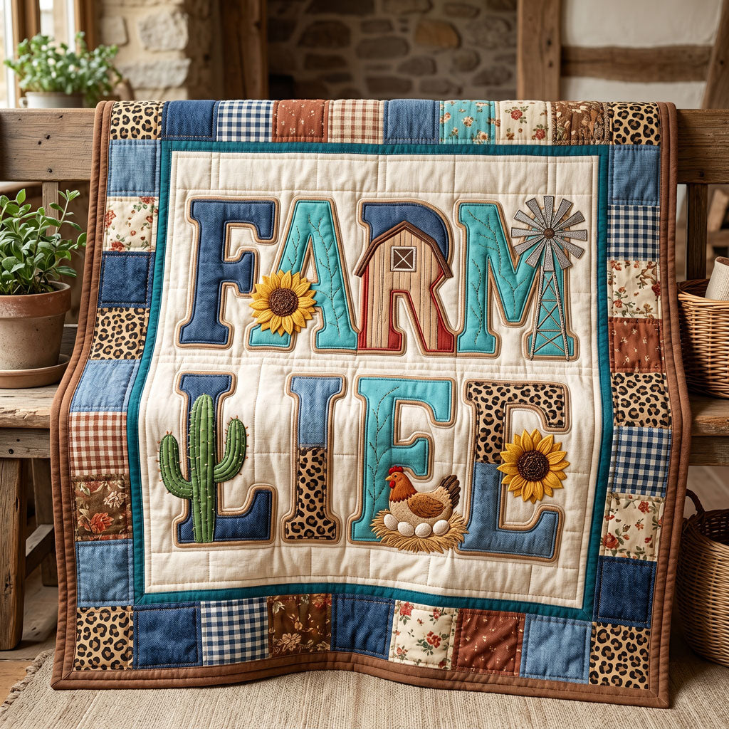 Rustic Farm Love WN2304014CL Quilt