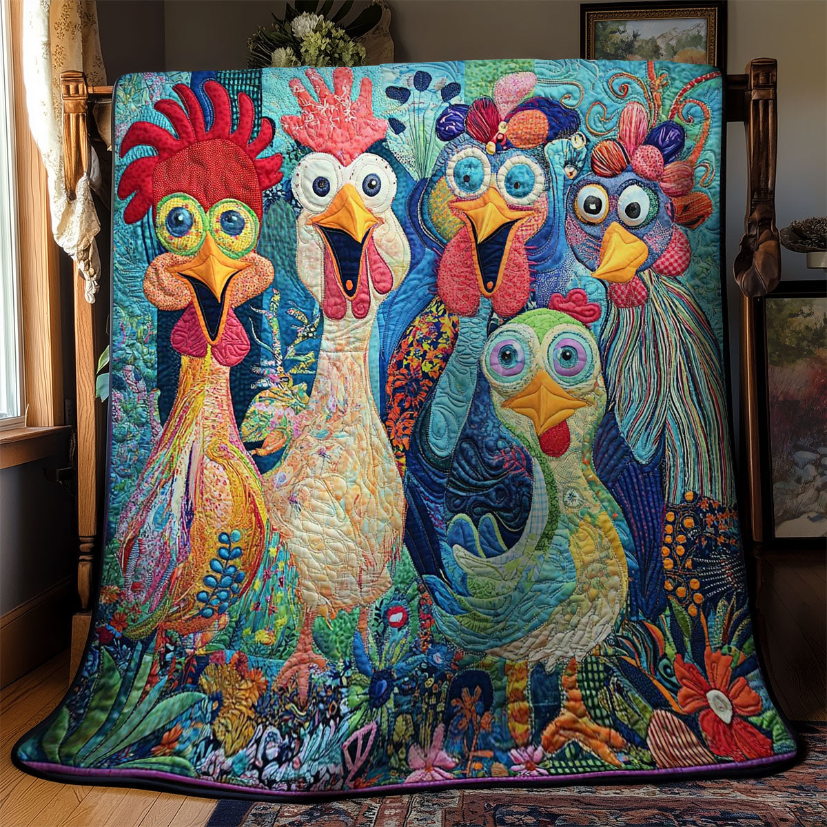 Crazy Chicken WN04030014CL Quilt