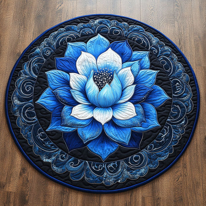 Azure Lotus CP0912068CL Quilted Round Mat