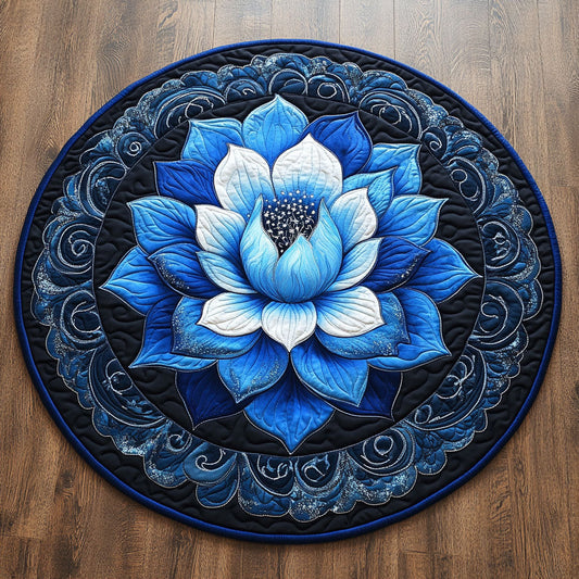 Azure Lotus CP0912068CL Quilted Round Mat