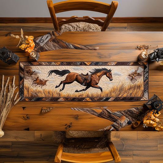 Horse Pasture WN1007026CL Quilted Table Runner