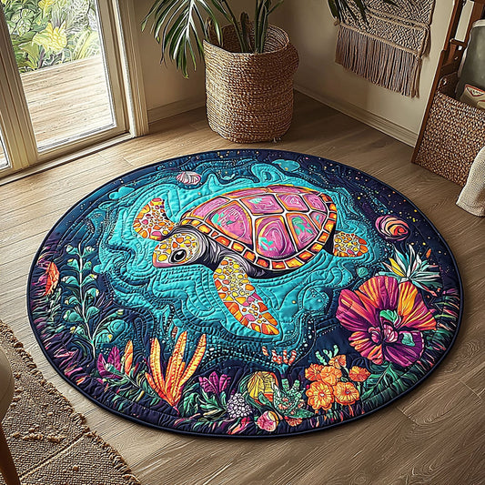 Magical Turtle QA2111020CL Quilted Round Mat