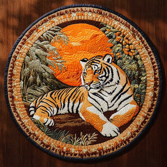 Noble Tiger WN1605023CL Quilted Round Mat