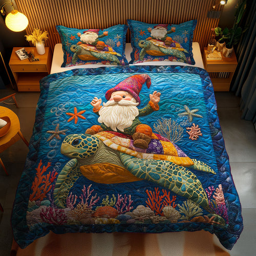 Colorful Turtle Gnome WN0901067CL Duvet Cover Set