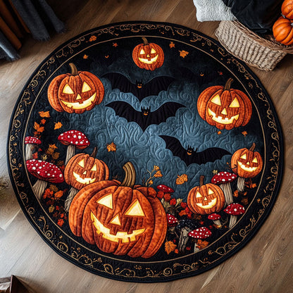 Mystic Pumpkin Forest CW1908026CL Quilted Round Mat