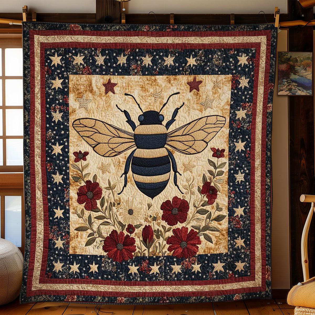 Bee Waltz WN1905016CL Quilt