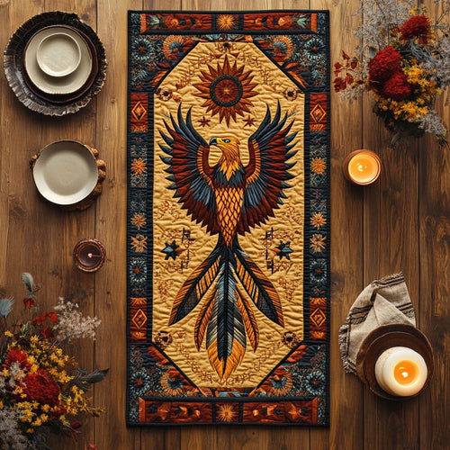 Tribal Eagle CW0901106CL Quilted Table Runner