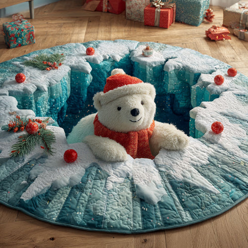 Ice Polar Bear CW2811008CL Quilted Round Mat