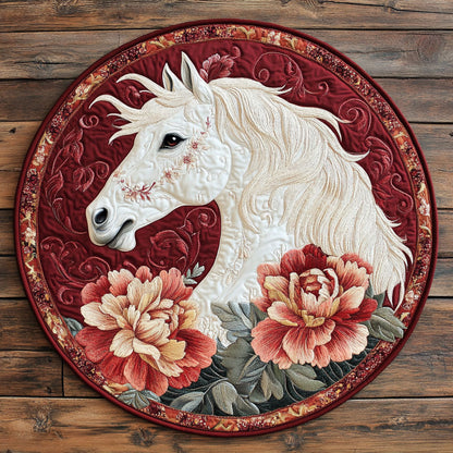 Eternal Stallion CP1501039CL Quilted Round Mat