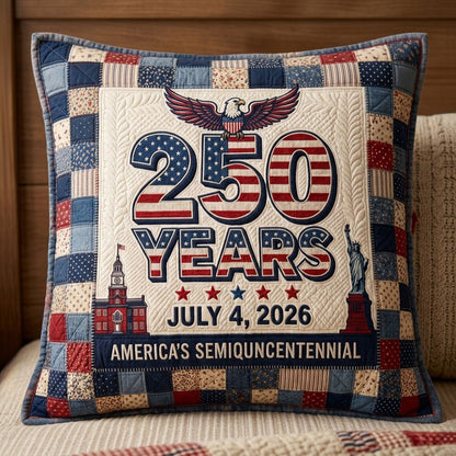 USA 250 Years Independence Day Celebration WN1604028CL Quilt Pillow Case