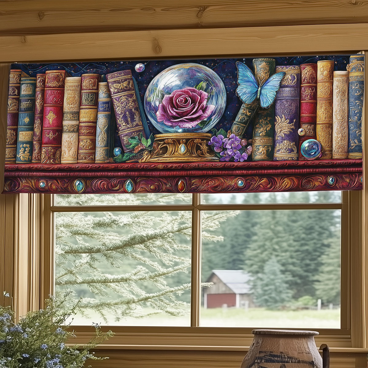 Crystal Rosekeeper WJ0306020CL Quilted Valance