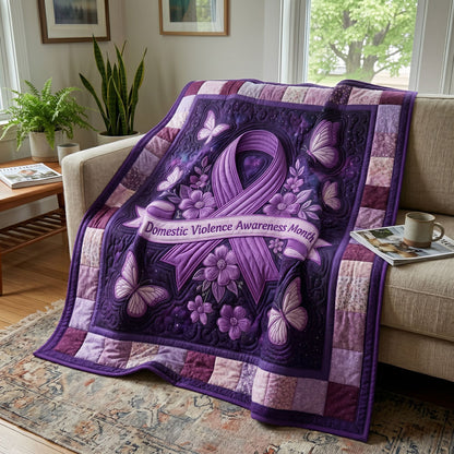 Strength & Awareness Ribbon WN2304018CL Quilt
