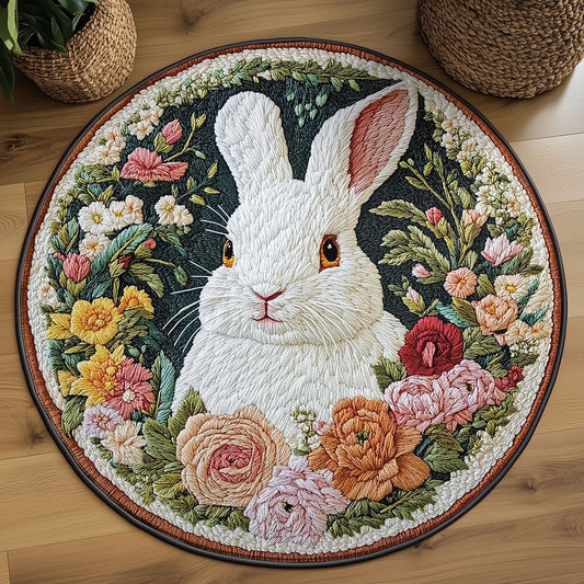 Meadow Bunny WN0505027CL Quilted Round Mat