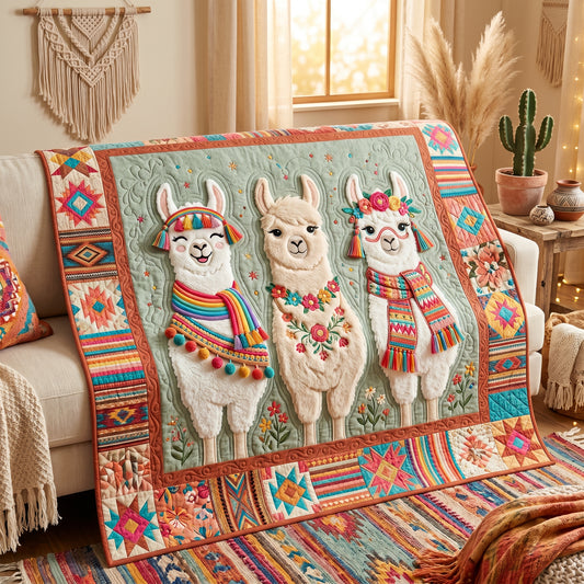 Cute Llamas XR1806021CL Quilt