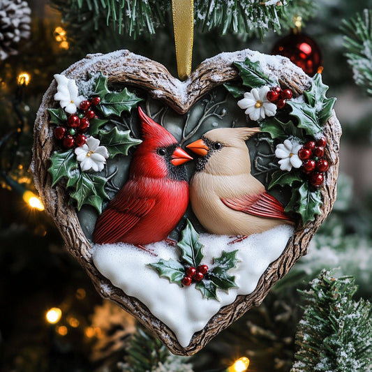 Romantic Cardinal WN2110080CL Christmas Ornament