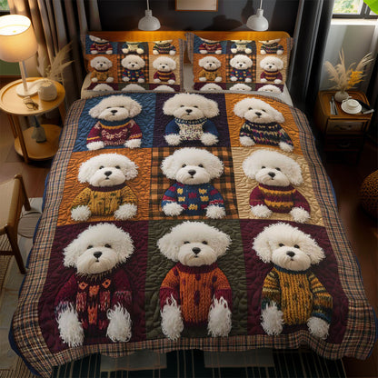 Cozy Bichon Frise WN1303130CL Duvet Cover Set