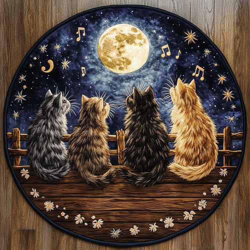 Starry Cat WN2904101CL Quilted Round Mat