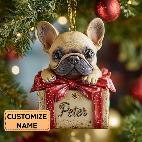 Bulldog Gift CP2911015CL Personalized Christmas Ornament