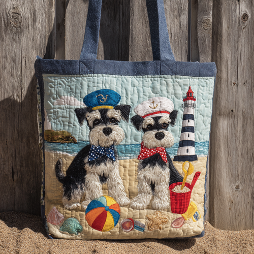 Schnauzer Sailor XR0212050CL Quilted Tote Bag