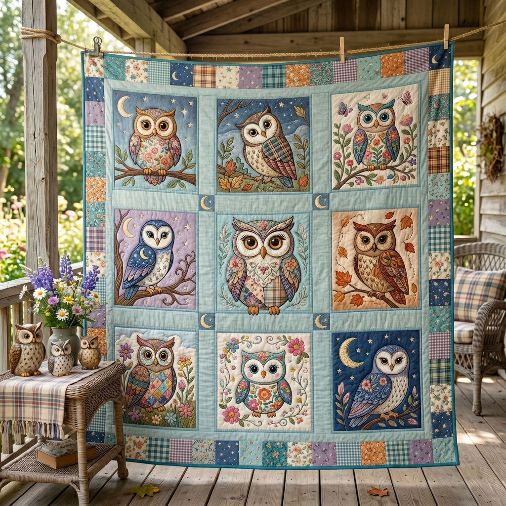 Patchwork Owl Garden WN0306008CL Quilt
