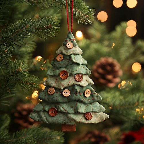 Button Christmas Tree WN1512006CL Christmas Ornament