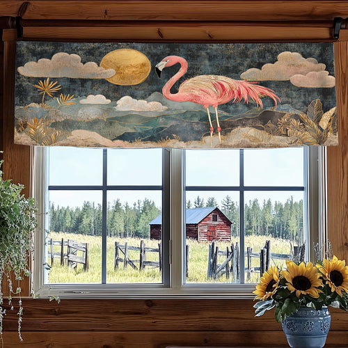 Flamingo Serene WN0707064CL Quilted Valance