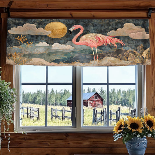 Flamingo Serene WN0707064CL Quilted Valance