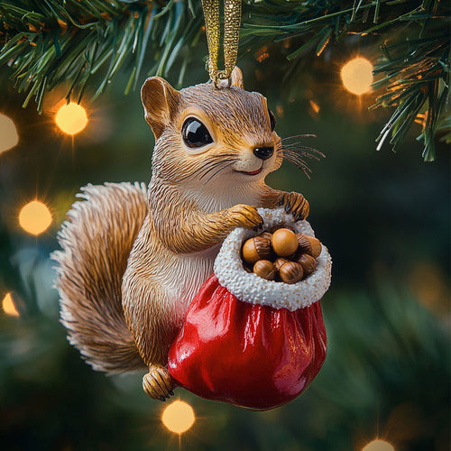 Holiday Squirrel CP0312184CL Christmas Ornament