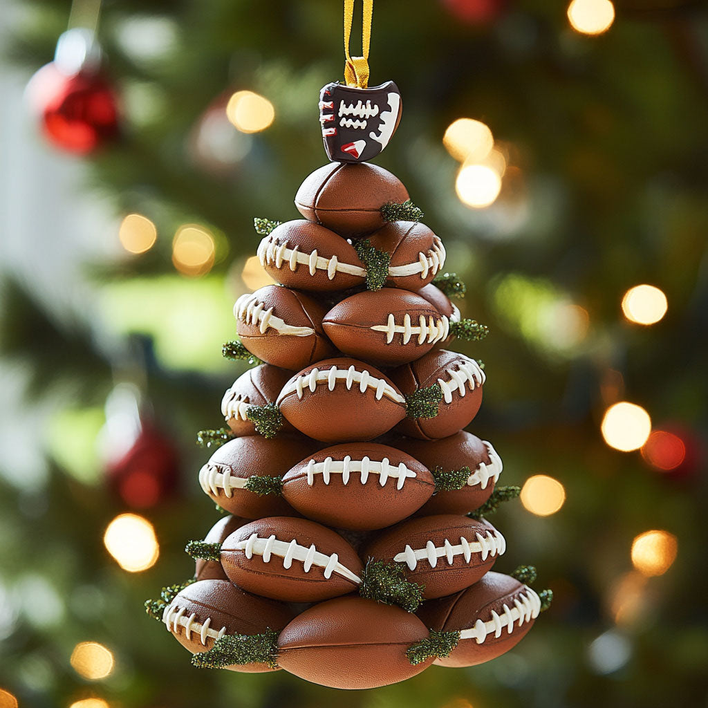 Rugby Stack CP2611050CL Christmas Ornament