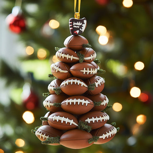 Rugby Stack CP2611050CL Christmas Ornament