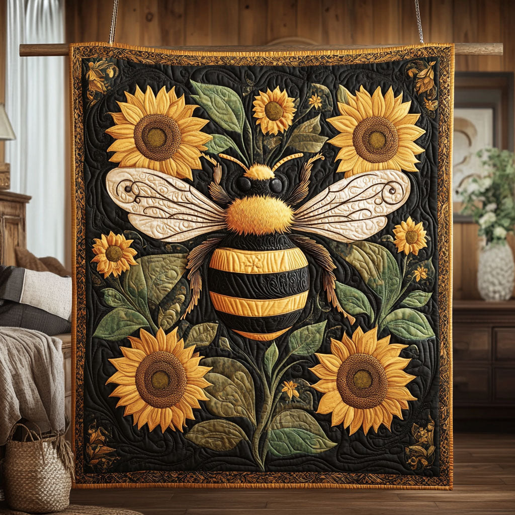 Bee and Sunflower KL2911015CL Quilt