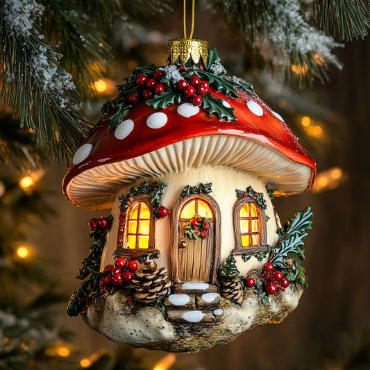 Holiday Glow Mushroom WN2310030CL Christmas Ornament