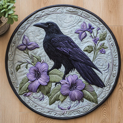 Mystic Raven CW0707034CL Quilted Round Mat