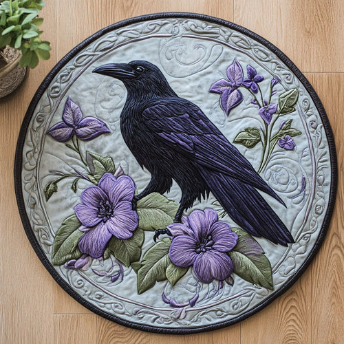 Mystic Raven CW0707034CL Quilted Round Mat
