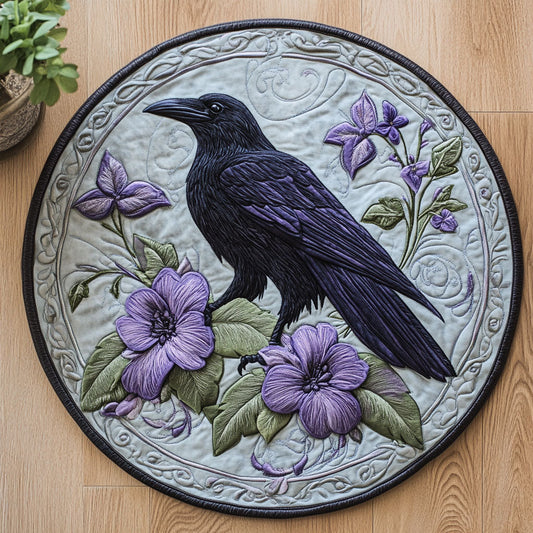 Mystic Raven CW0707034CL Quilted Round Mat